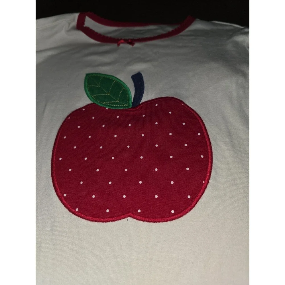 Gymboree candy apple back to school pajamas gymmies size 12